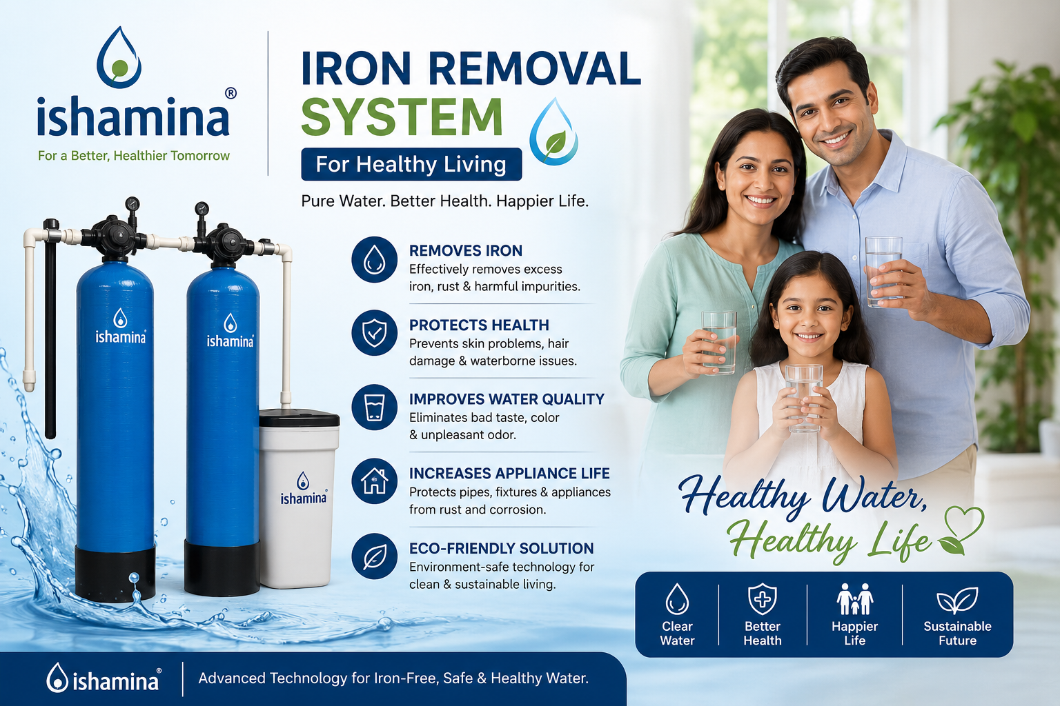 Iron Removal System for Healthy & Fresh Water